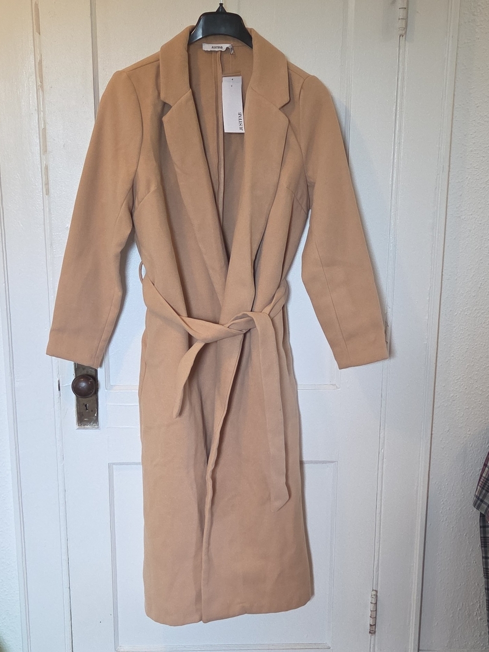 JustFab Camel Wrap Trench Coat